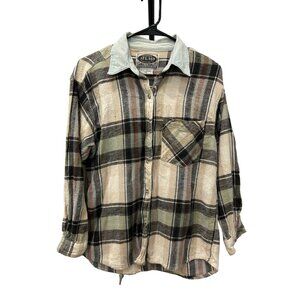 Vintage At Last Sportswear Plaid Long Sleeve Button Up Shirt M